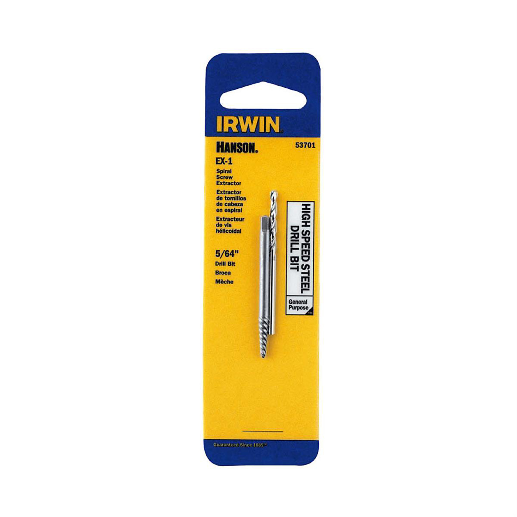 Hanson Combination Screw Extractor — 1-5/64in. Diameter, High-Speed Steel, Model# HAN53701